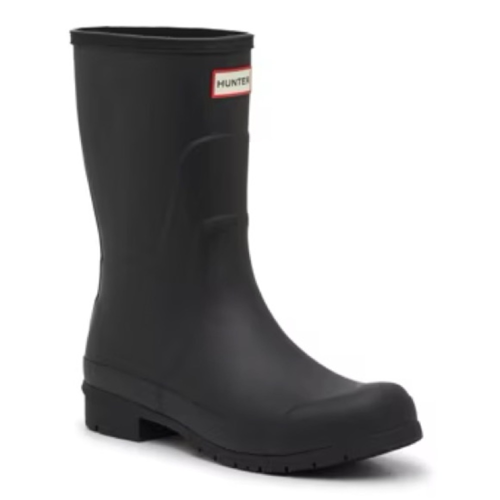 Hunter Matte Black Mid-Calf Rain Boot